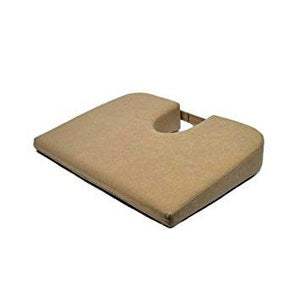 Tush-Cush® microsuede removable covers care is machine wash cold and hang dry