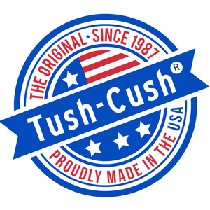 Tush Cush Car Compu-Cush Orthopedic Seat Cushion Tan Velour Fabric
