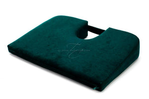 Tush-Cush® Emerald microsuede removable cover is a rich dark green