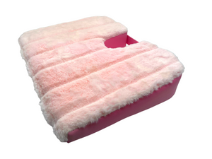 Tush-Cush® Pink Minkie features a wedge shape and tailbone cut-out relieves pain
