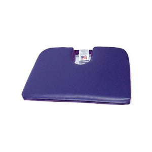 Tush-Cush® color Purple faux leather is wipeable, and features a wedge shape and tailbone cut-out