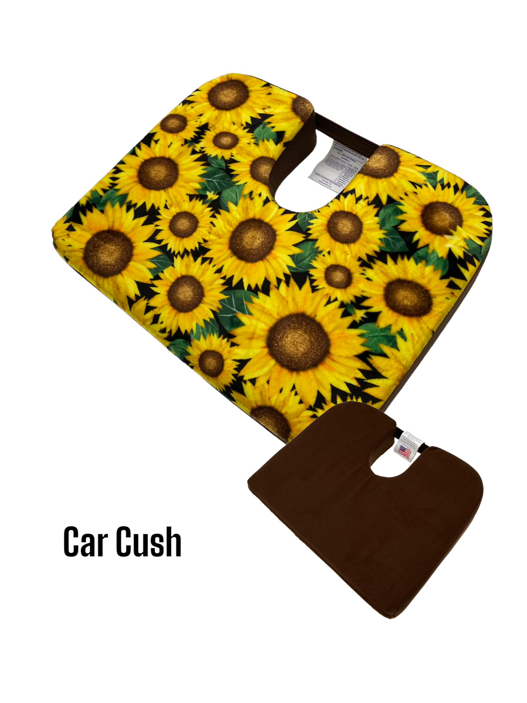 Compact Car Cush 13 x 15 With Extra Firm Foam 13 x 15 relieves